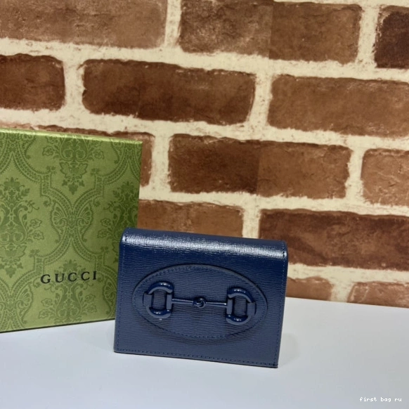 First bag ru Horsebit card Gucci 1955 case wallet 0712